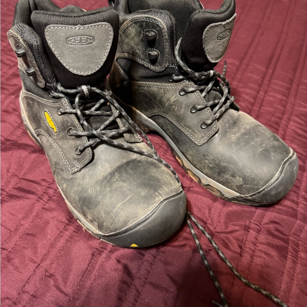 Keen Men's Black Work Boots